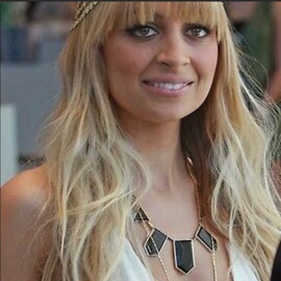 House of Harlow 1960 leather statement necklace - Picture 2 of 12